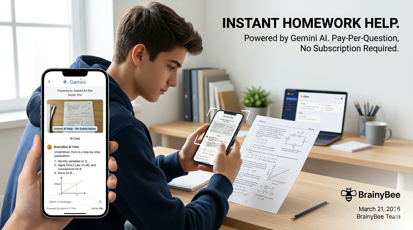 Snap a Photo of Your Homework and Get Instant AI Help — No Subscription Required